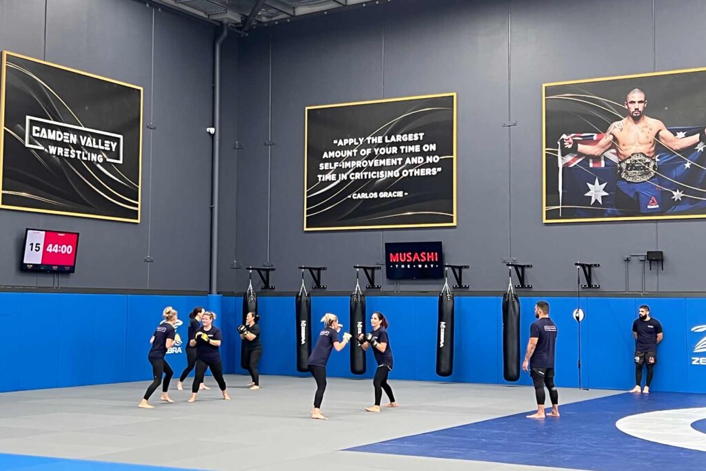 Women and mums mma fitness class