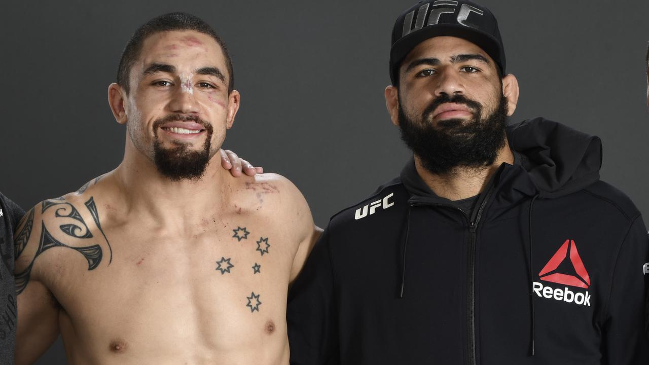 “We’re like brothers” – Rob Whittaker (L) and Jacob Malkoun (R). Picture - Mike Roach: Zuffa LLC: Getty Images